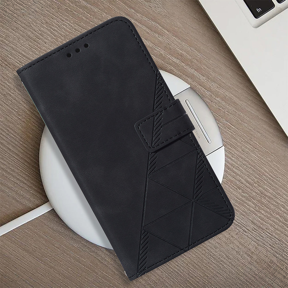 YB Imprinting Series-1 For Samsung Galaxy M14 5G Imprinted Lines Shell Stand Wallet PU Leather Case YB Imprinting Series-1 For Samsung Galaxy M14 5G Imprinted Lines Shell Stand Wallet PU Leather Case